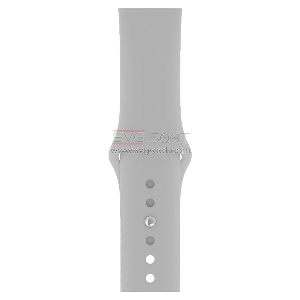 Apple watch uyumlu silikon kordon - GRİ - 42/44