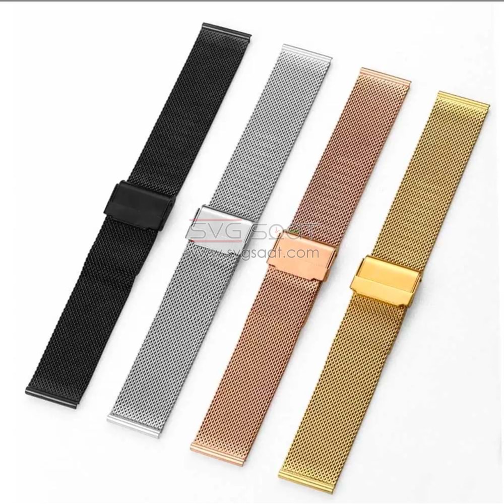Paslanmaz Çelik Kordon MK1002-ROSE Gold - 22MM