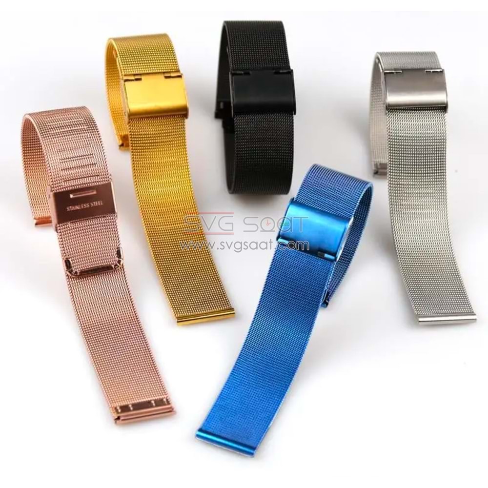 Paslanmaz Çelik Kordon MK1002-ROSE Gold - 24MM
