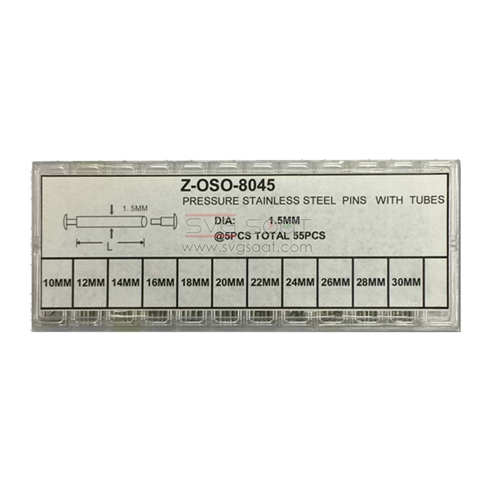 Paslanmaz Çelik Pim Set 1,5MM
