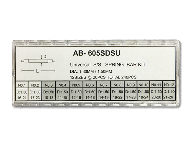 Ab- 65SDSU Universal İnce Pim Set 1,3-1,5MM