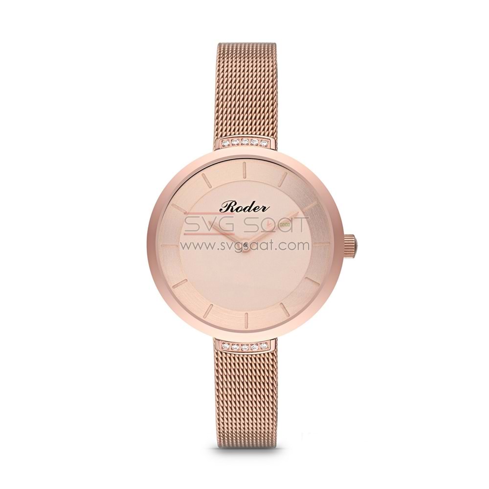 Roder 7210 Rose Gold Klasik Bayan Kol Saati - Rose Gold