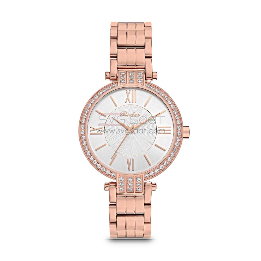 Roder 7220 Rosegold Klasik Bayan Kol Saati - Beyaz