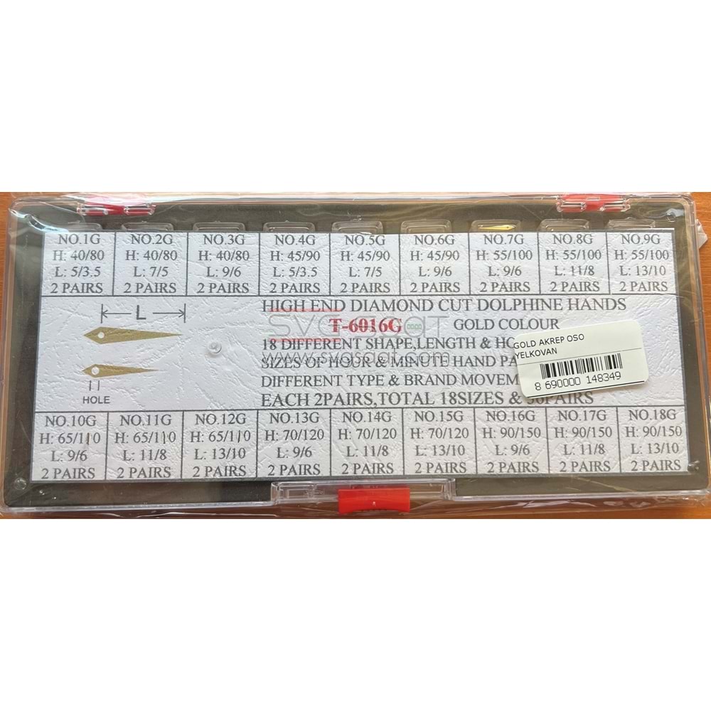 T-6016G Akrep Yelkovan Saniye (ays) Seti Gold