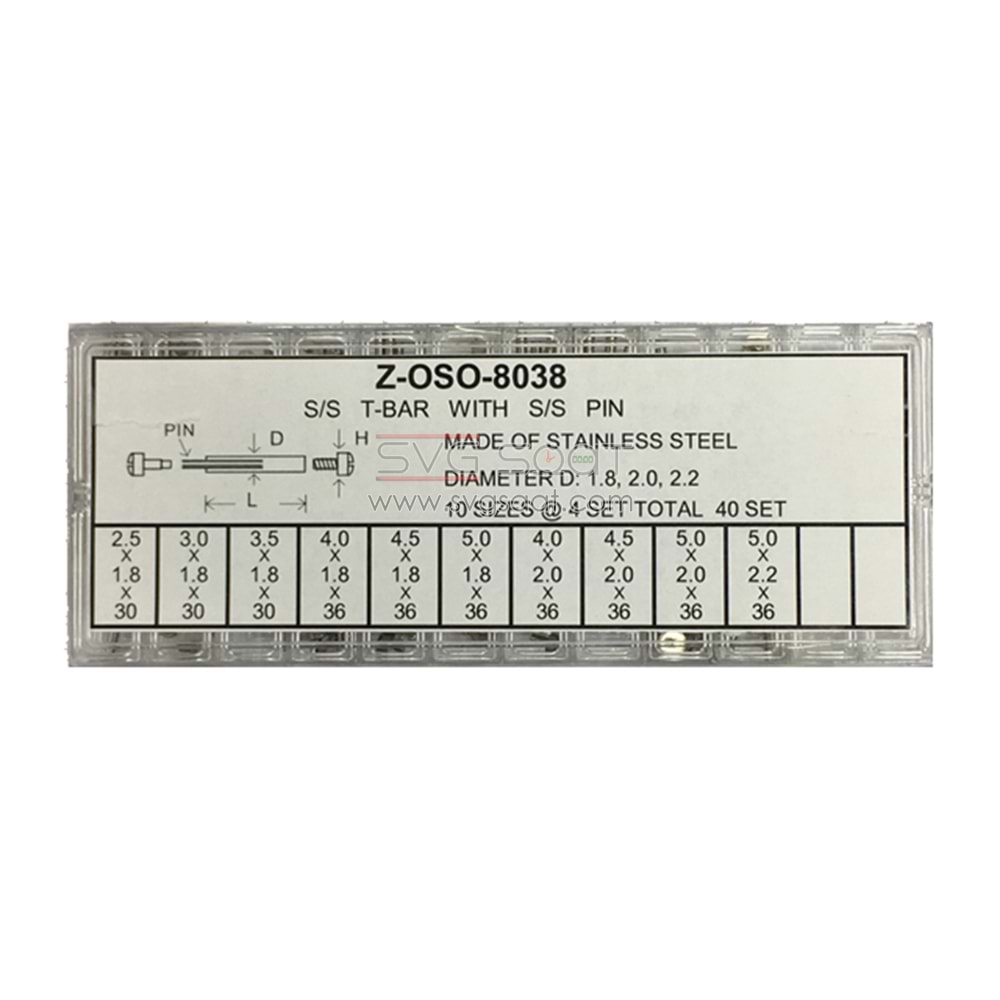 Z-OSO-8038 Vidalı Pim Set