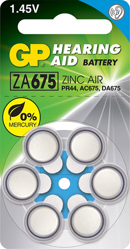GP ZA675 İşitme Cihazı Pili